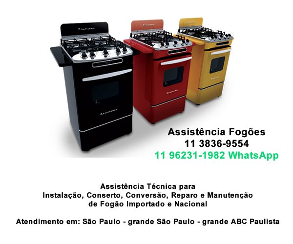 assistência técnica fogão importa e nacional