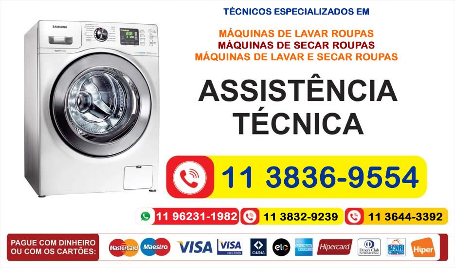 assistência técnica máquina de lavar roupas